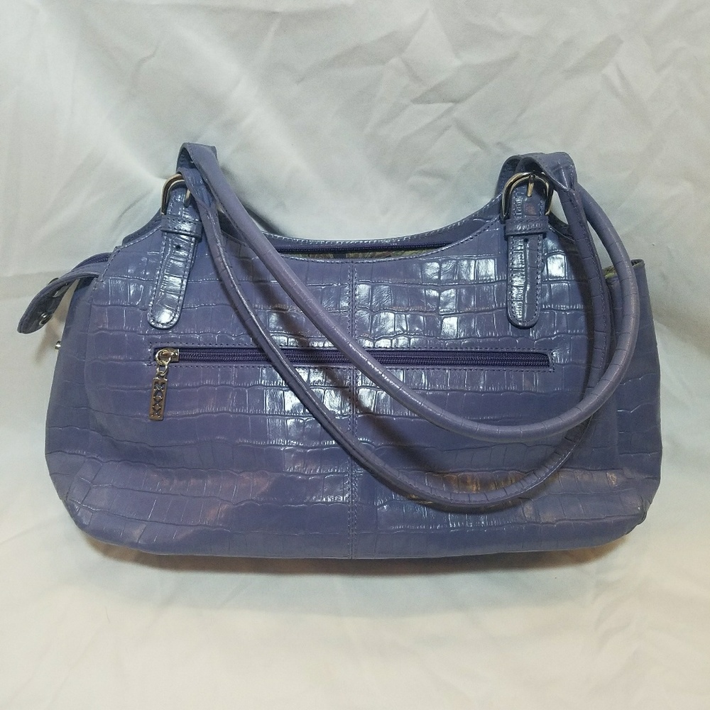 Maxx new york purple lavender faux leather purse